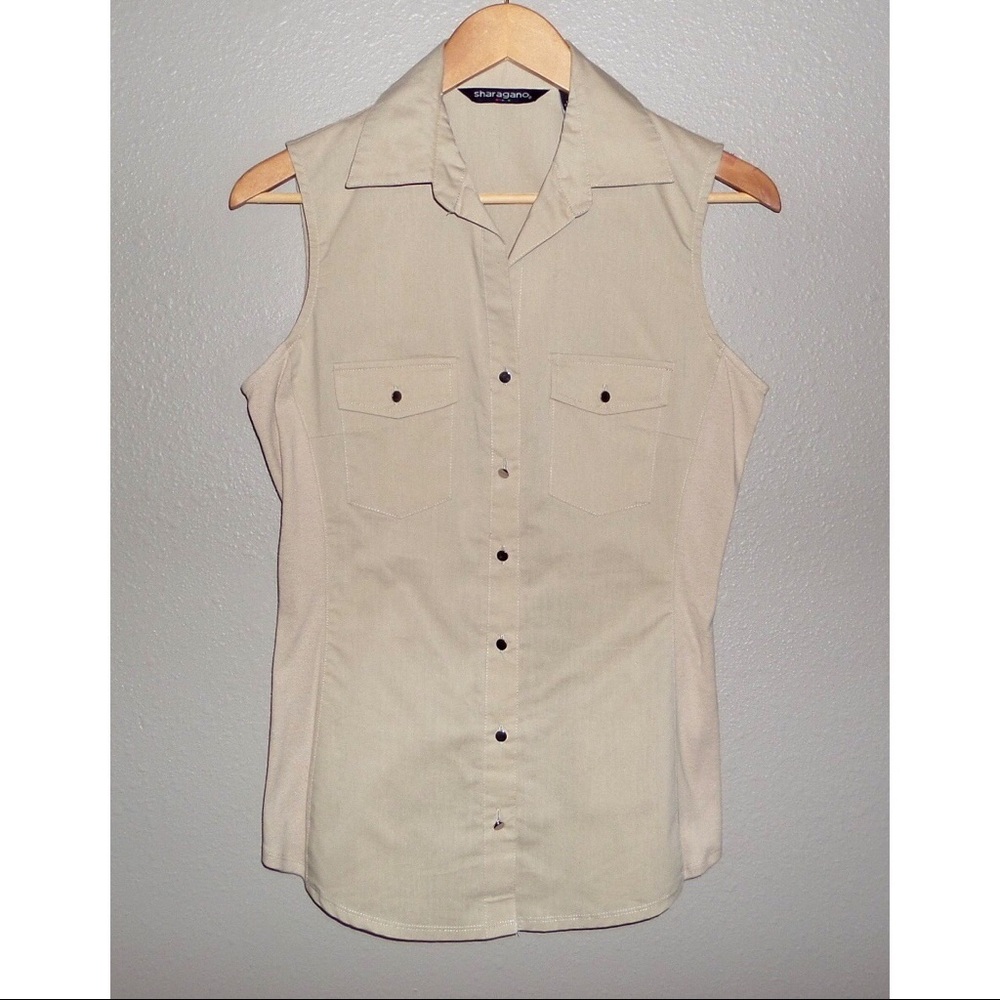 Sharagano Button Down Blouse NWOT